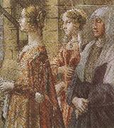 Sandro Botticelli Domenico Ghirlandaio,Stories of St John the Baptist,The Visitation (mk36) oil painting